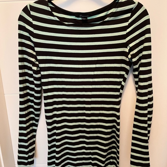 Forever21 Striped Cotton Bodycon Dress - Picture 2 of 4